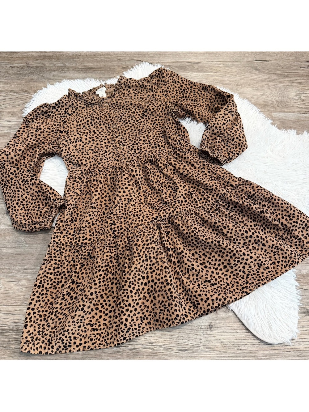 Crewcuts Leopard Print Dress 10 Girls Cheetah